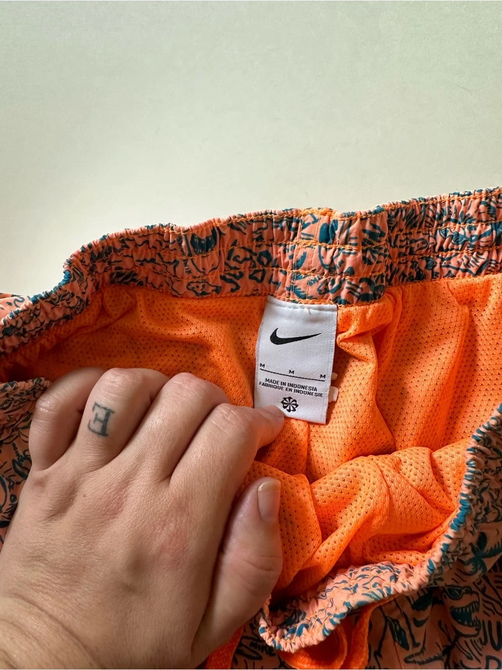 Nike Swim Shark Lap Graphic Print Swim Trunks